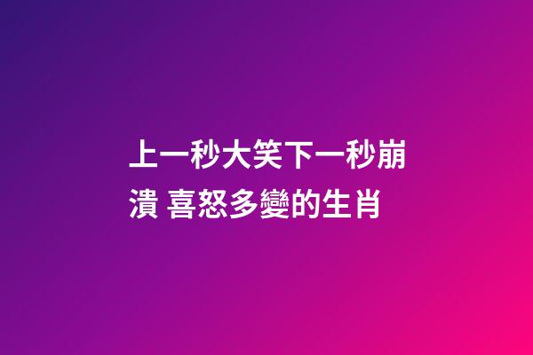 上一秒大笑下一秒崩潰 喜怒多變的生肖-第1張-觀點-玄機派